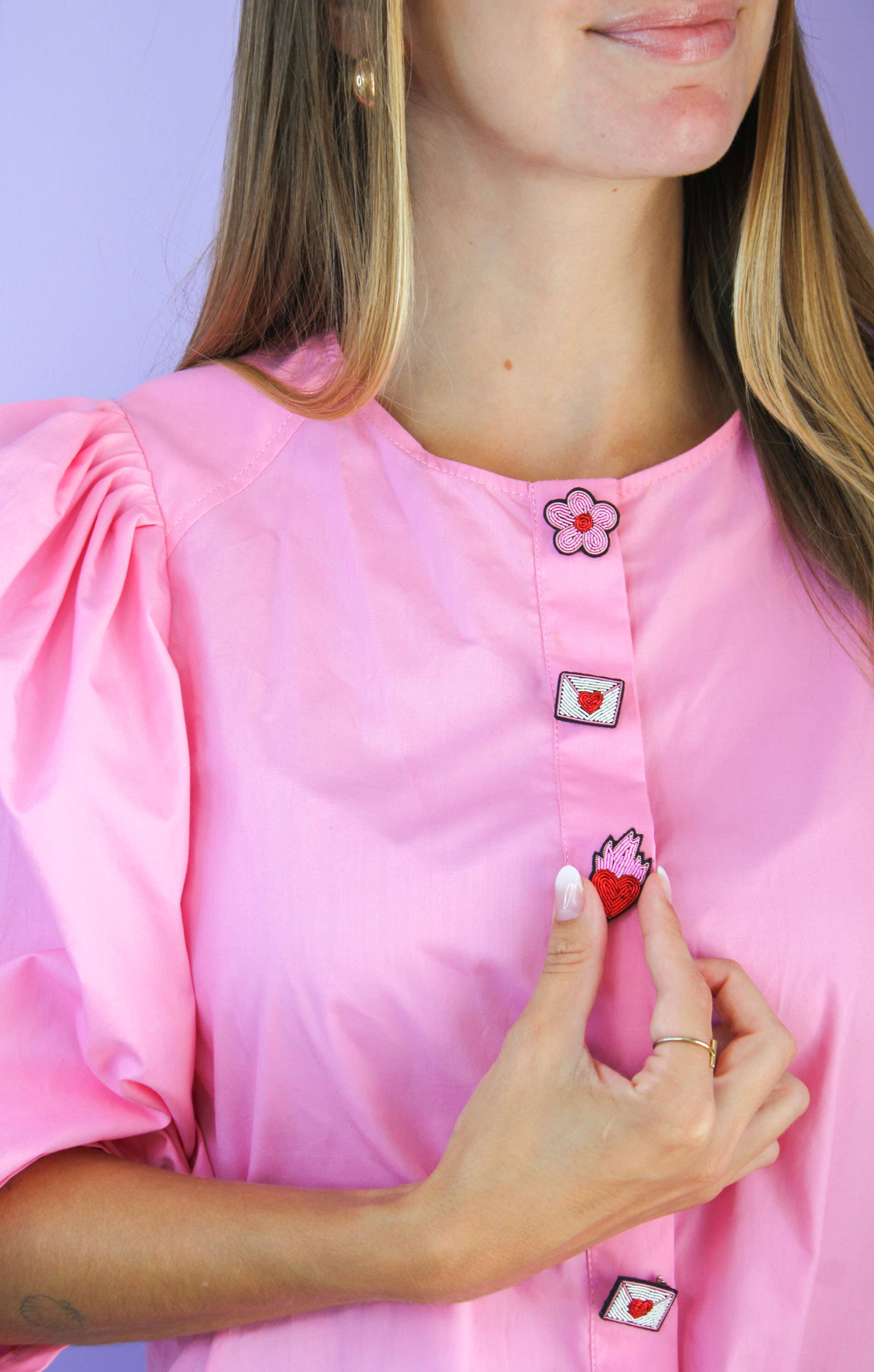 MALICIEUSE - Wholesale Brooch - Handmade Mini Flower Brooch Cannetille Embroidery - Valentine's Day3