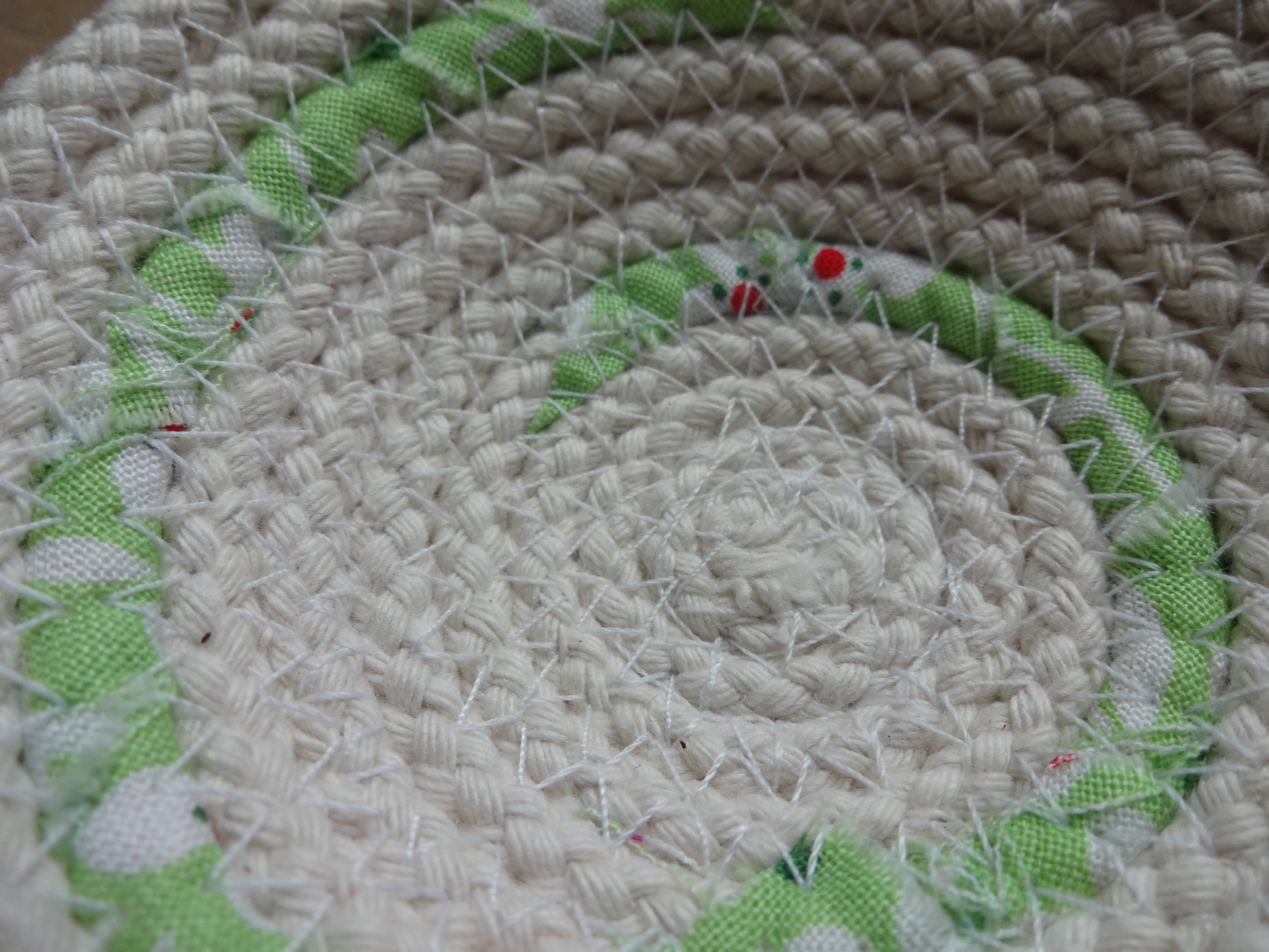 The Foxes Tail - Wholesale Decorative Plate/Dish/Bowl - Fabric Wrapped Cotton Rope Bowl: Small20