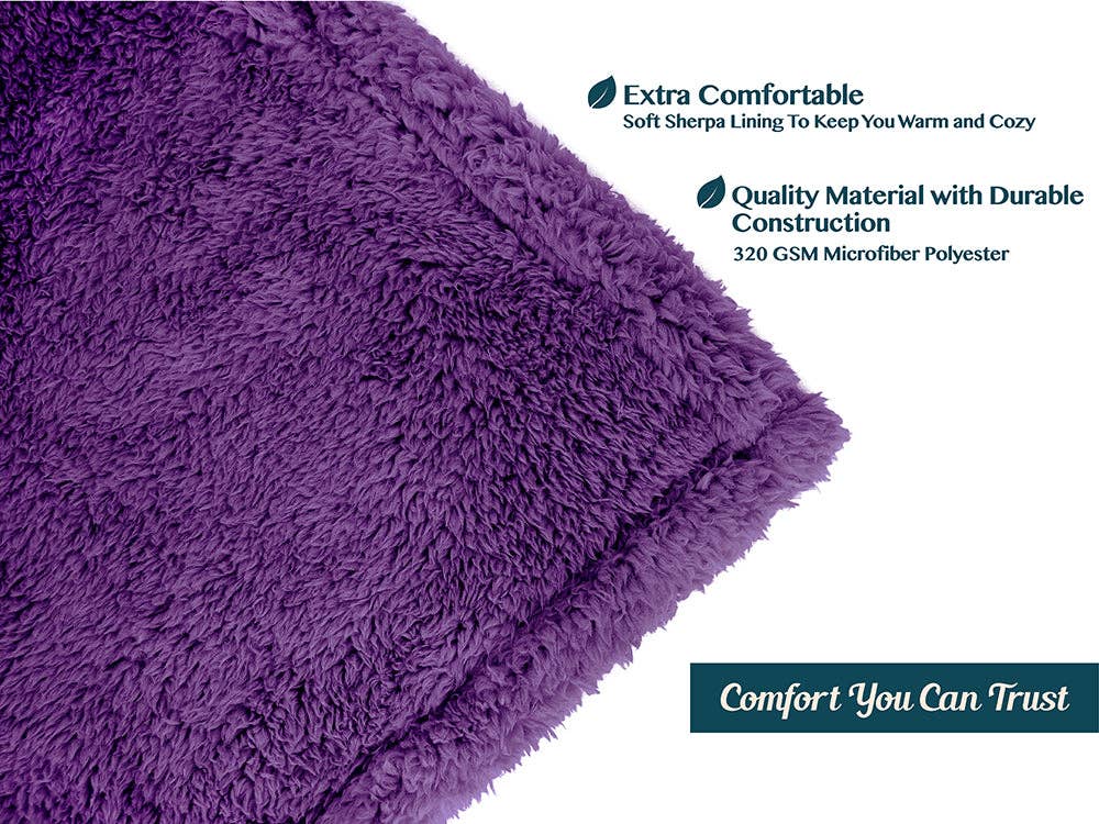 Pavilia - Wholesale Throw Blanket - Plush Shaggy Sherpa Blanket105