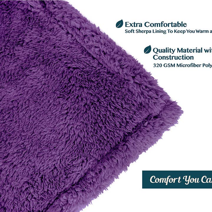 Pavilia - Wholesale Throw Blanket - Plush Shaggy Sherpa Blanket105