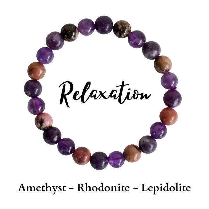Pulseras de Sanación | RELAJACIÓN | Pulseras de Cristales de Piedras Preciosas para venta al por mayor de Soothing Crystals