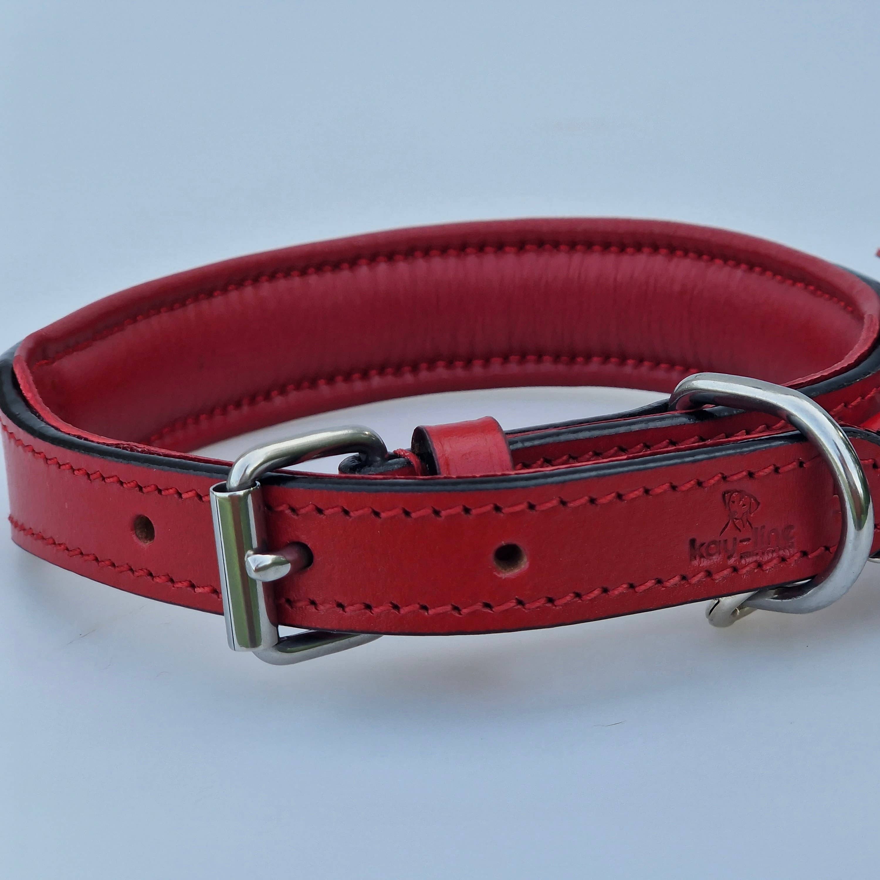 kay-line – wholesale Pet collar – Dog – Leather Collar RED PEPPER new in1