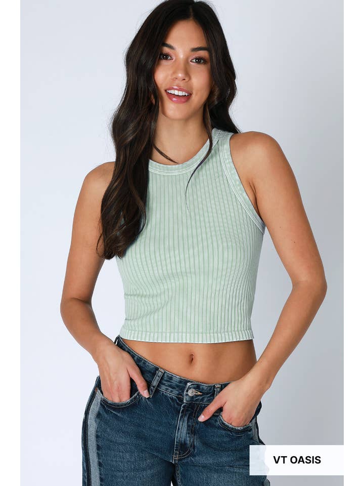 NIKIBIKI - Vente Débardeur – femme - NS8358 - Débardeur vintage à larges côtes7