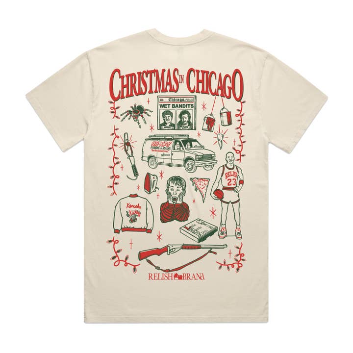 Jul i Chicago - McCallister's - Elfenben - Plaggfärgad för wholesale av Derrick Baker
