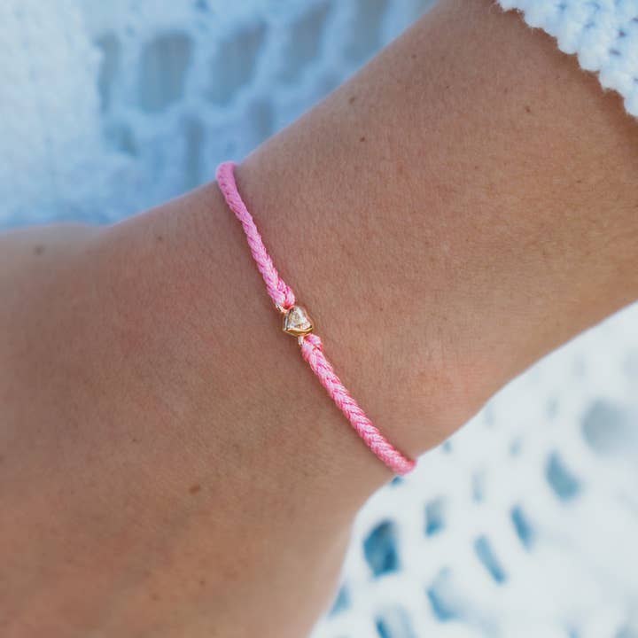 Wear Felicity - Wholesale Charm/Dangle Bracelet - Heart Cord Bracelet2