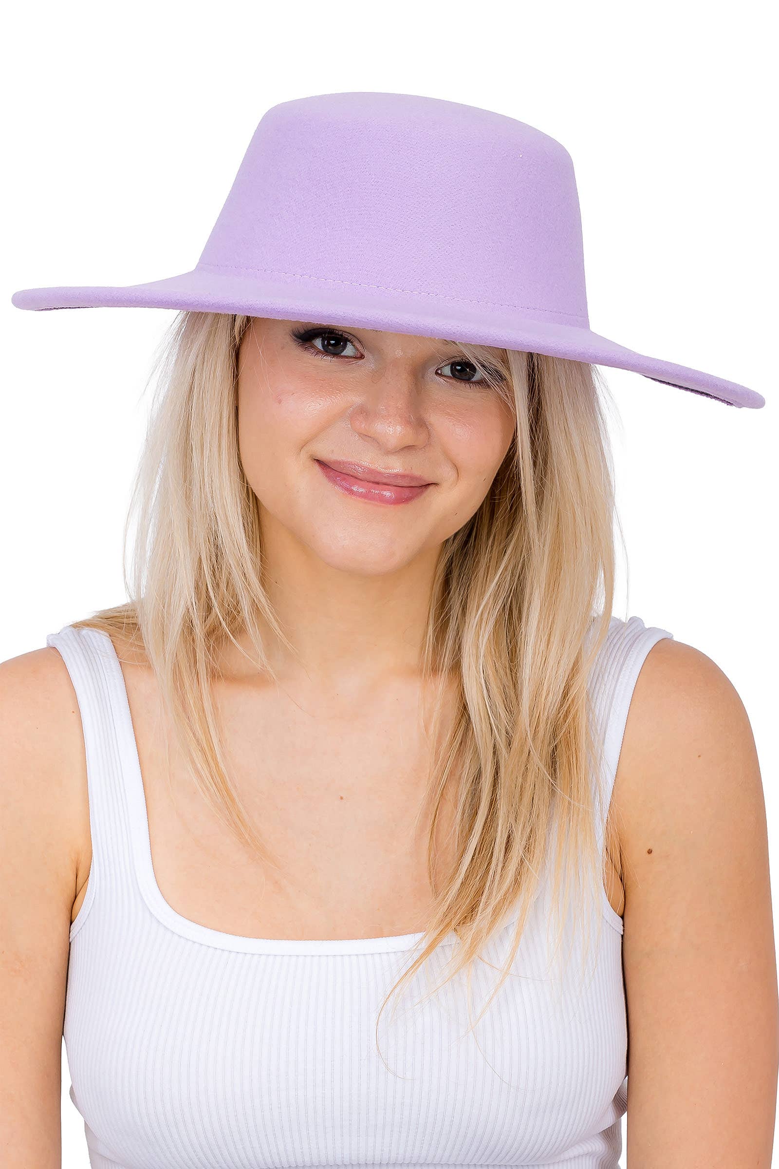 Cap Zone - Wholesale Schippershoed - Uniseks - Cap Zone brede vilten platte hoed met rancher stijl20