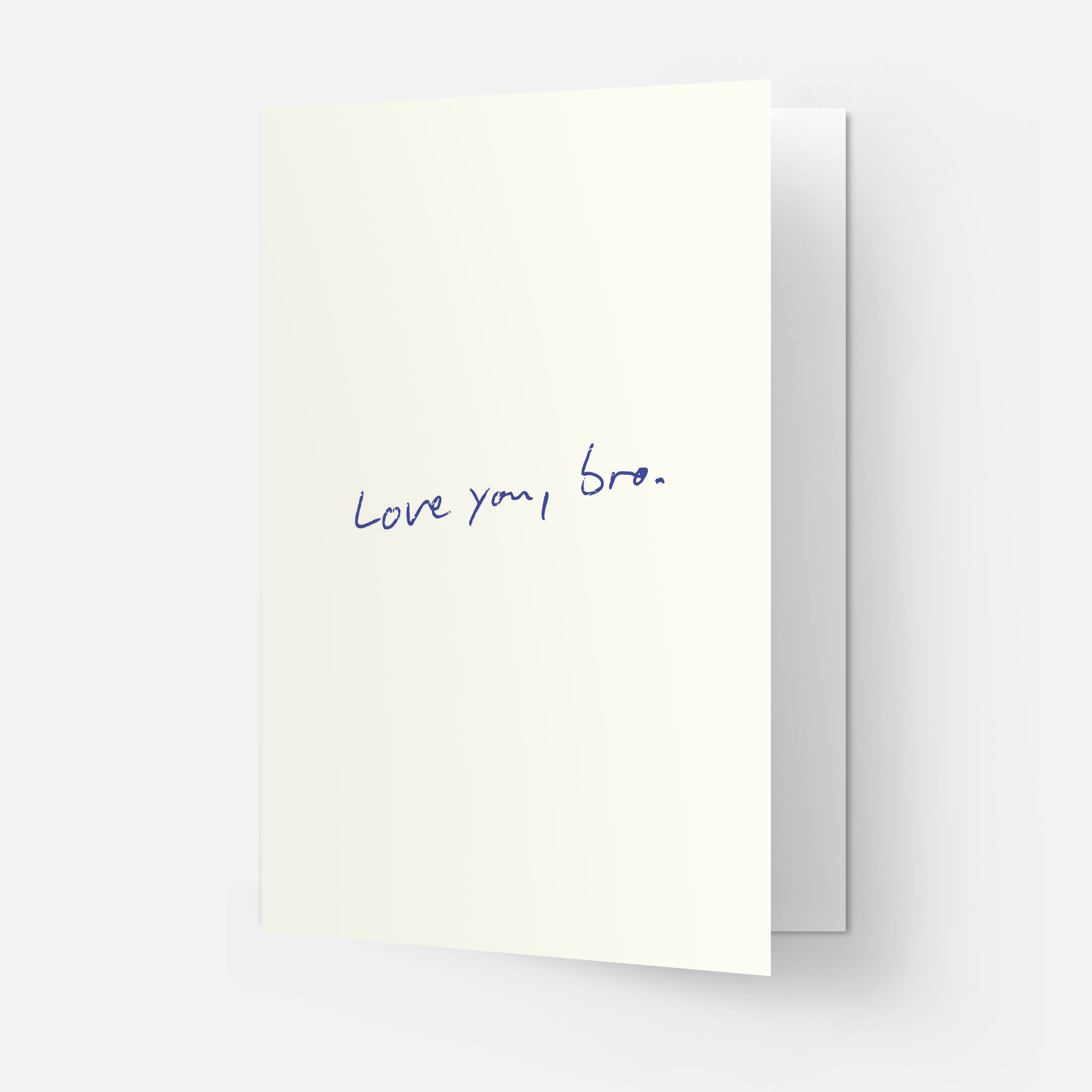 Kaart Blanche - Wholesale Friendship Card - Love u bro - trending greeting card1