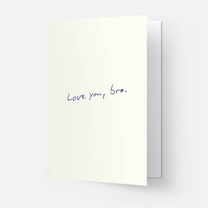 Kaart Blanche - Wholesale Friendship Card - Love u bro - trending greeting card1