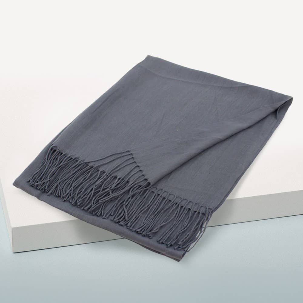 Sensibling Corp. - Vente Écharpe – femme - Écharpe châle unie en pashmina36