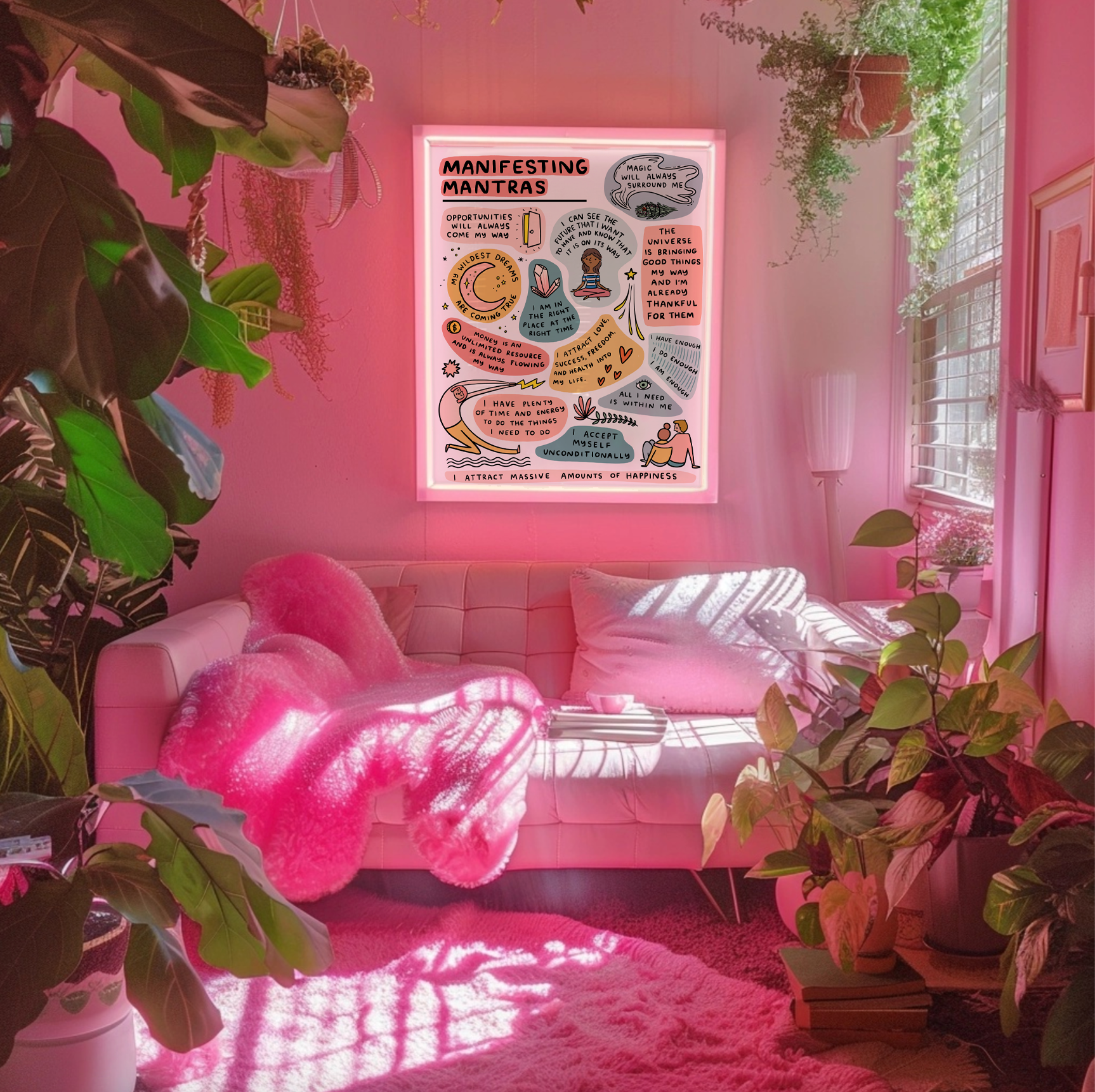 Abbie Ren Illustration - Wholesale Art Print - Manifesting Mantras Art Print 8x102