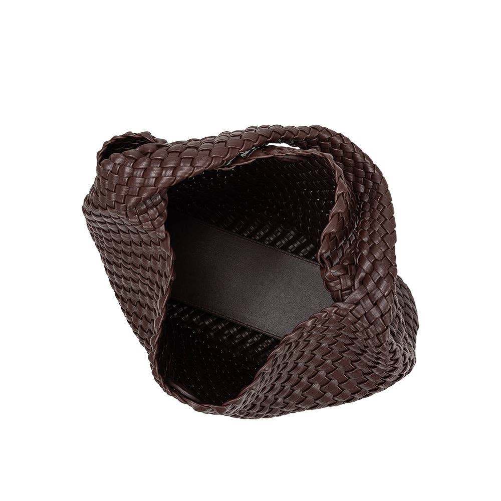 Melie Bianco - Wholesale Shoulder Bag - Women's - Johanna Espresso Recycled Vegan Shoulder Bag Pre-Order 3/155