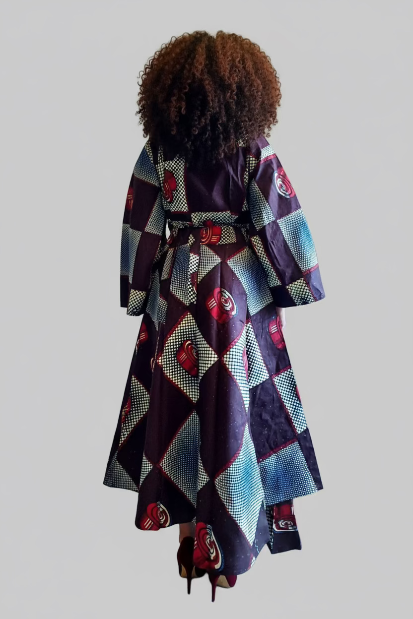 India Batik - Wholesale Dress - Women's - 3pcs Set Maxi Skirt Pocketbook wrap Dress L4