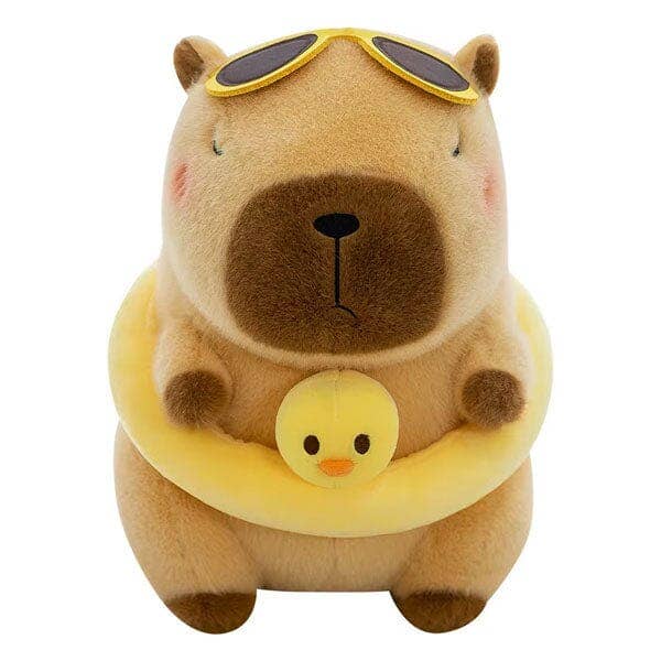 Showcase - Wholesale Stuffed/Plush Toy - Kids & Baby - Capybara 9" Kawaii Duck Floaty Plush Toy1