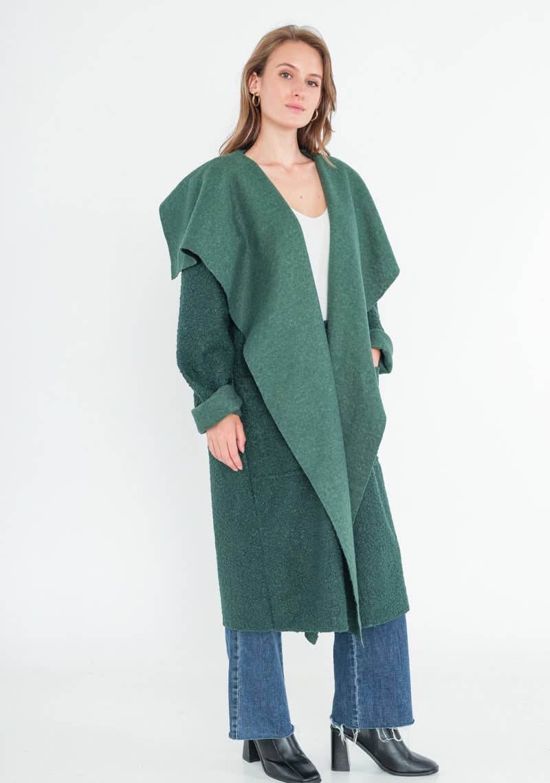 LINEN & COTTON HOUSE - Vente Manteau – femme - VESTE BOUCLETTE MATIERE RESPONSABLE + SIZE  35122 1