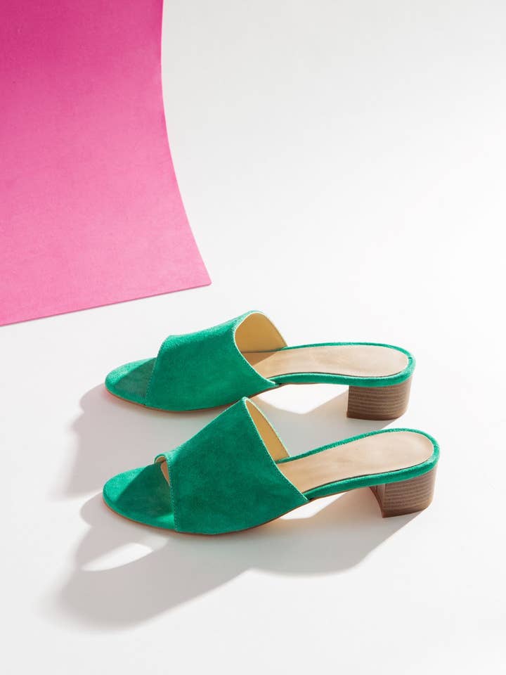 0264 KLOMPJE IN SUÈDE LEER voor wholesale door Elodie