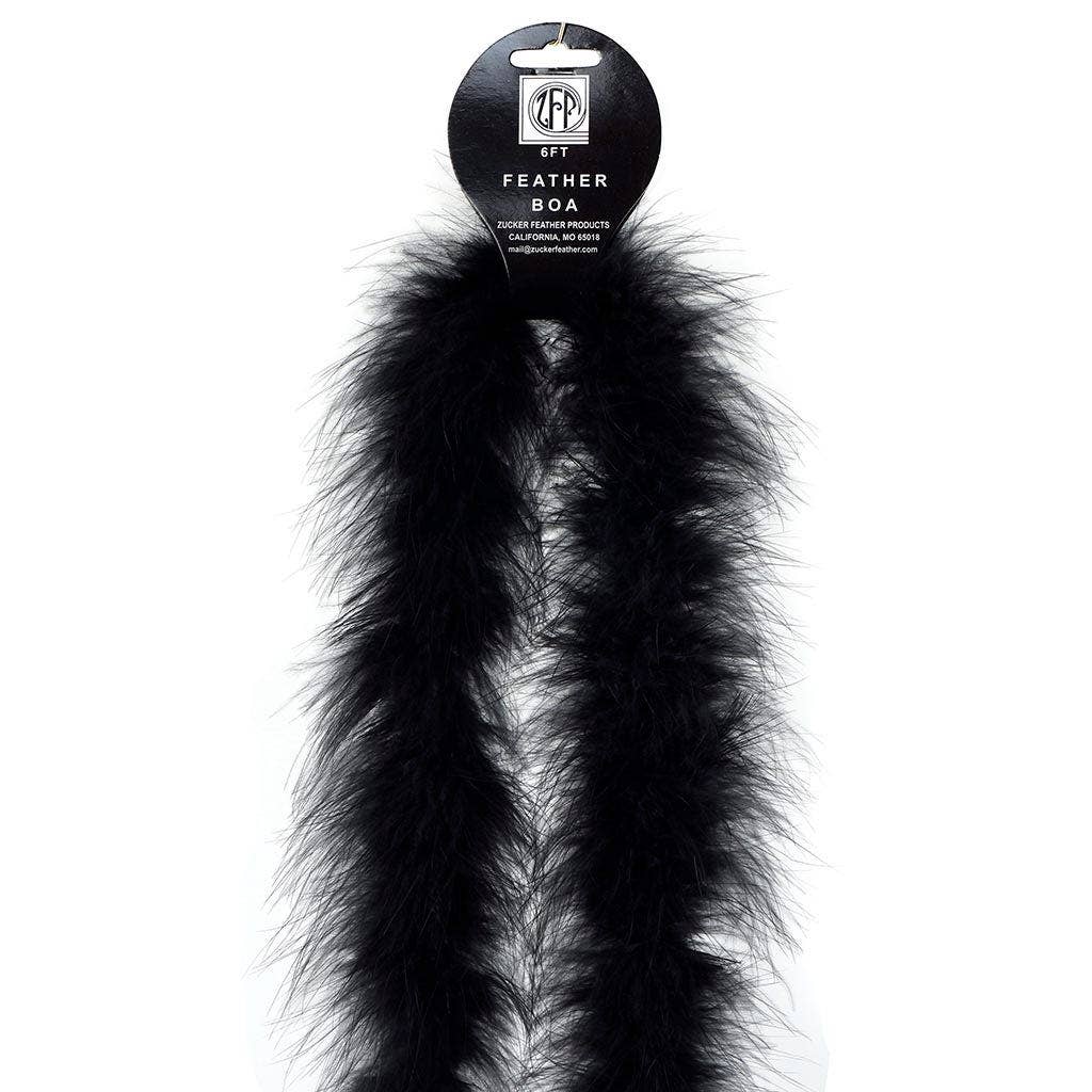 Zucker Feather Products – Penas por atacado – Pluma Marabou Full Boa - Preto4