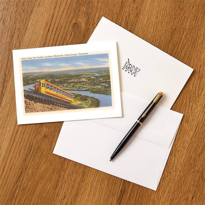 Found Image Press - Wholesale Stationery/Notecard Set - Greeting Card TN-129 View from the Incline over Chattanooga,1