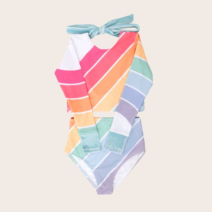 Maglia lunga in due pezzi Playa Del Rey Rainbow per la vendita all'ingrosso da parte di Saint Ida