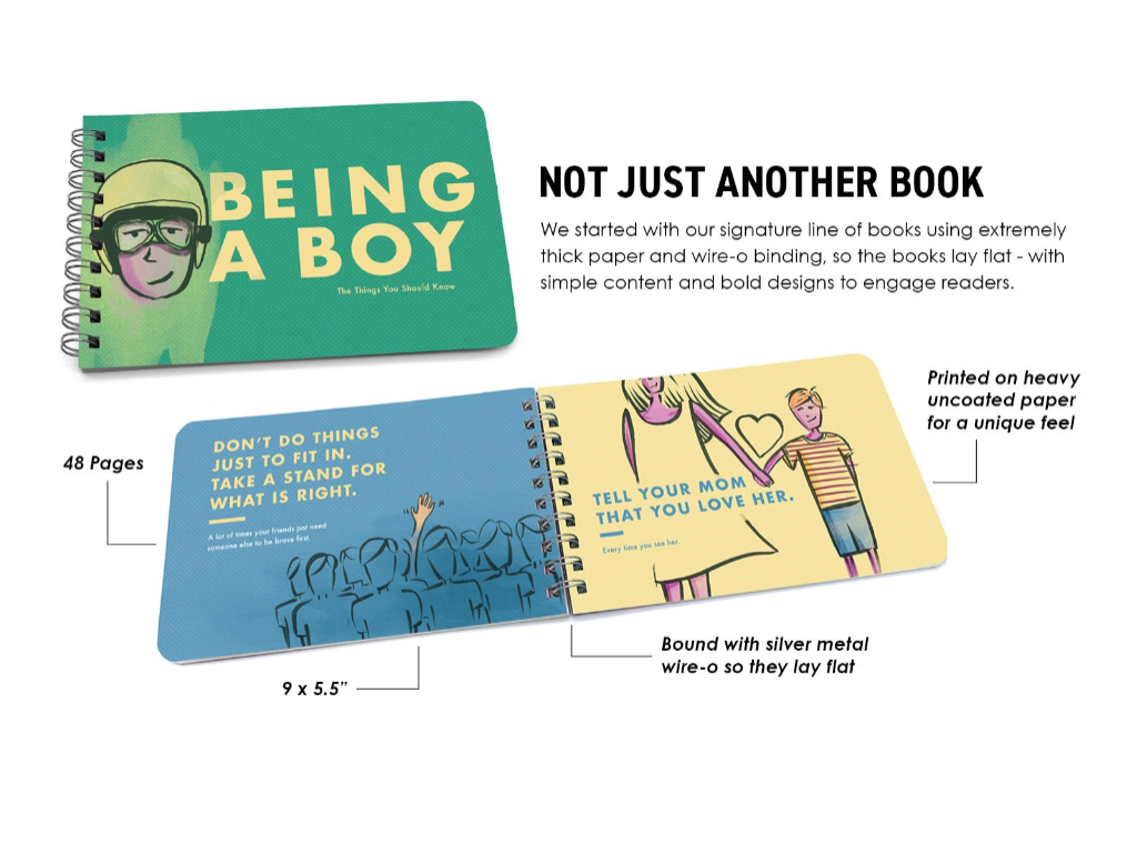 Papersalt - Wholesale Preschool Book (3-5) - “Being a Boy" - Inspirational Book for Boys Ages 3-104