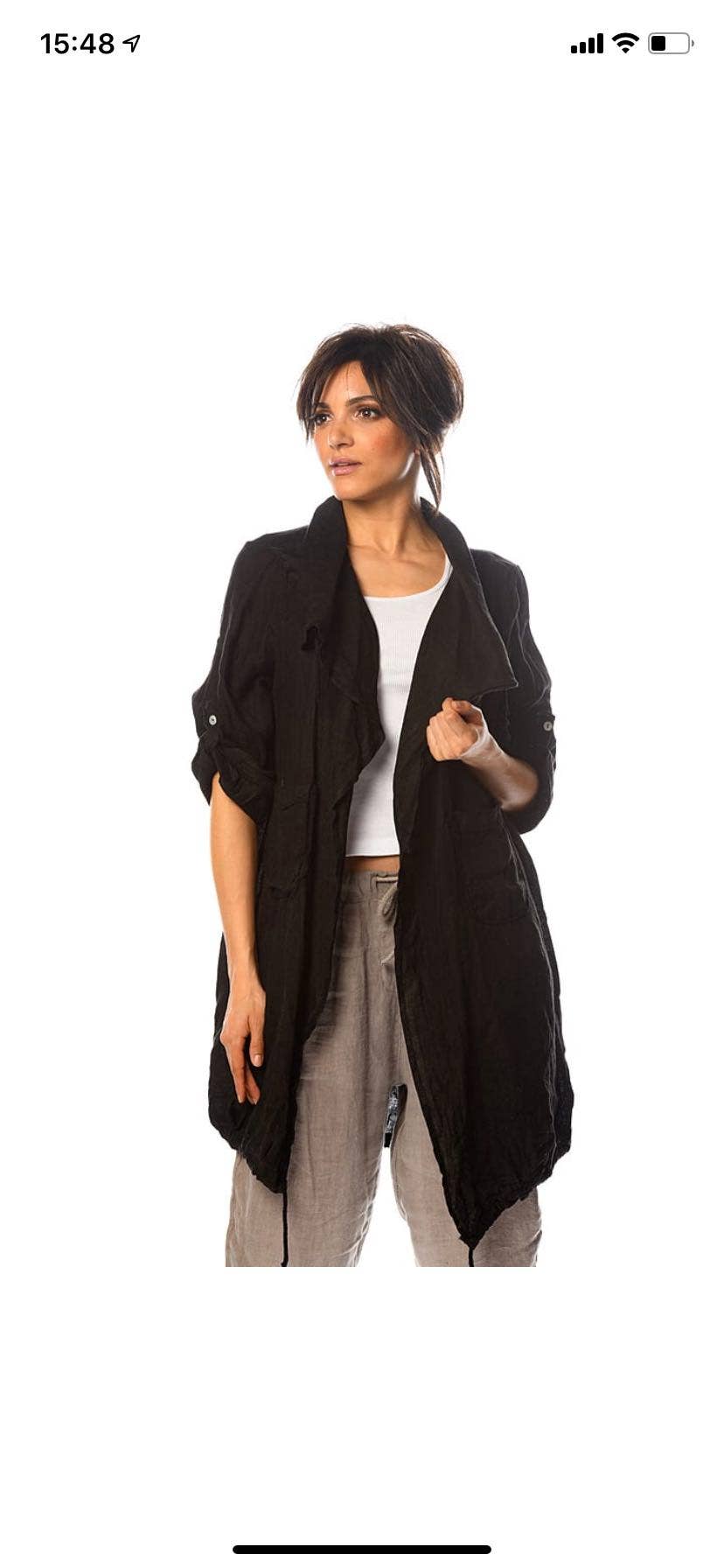 LÉA & LUC - Wholesale Outerwear Vest - Women's - 100% Linen Vest REF. 967933