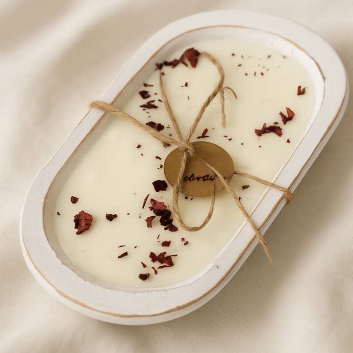 Moose Meadows Farm co - Wholesale Jar/Filled Candle - Handmade dough bowl candles-Hand poured1