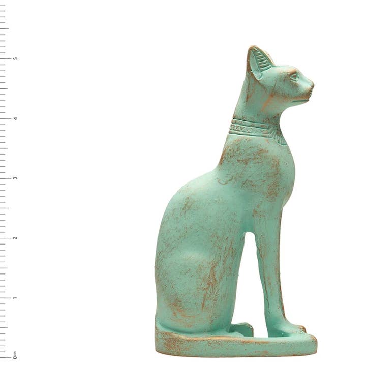 Discoveries, Inc. - Wholesale Decorative Figurine - Bastet Cat Statue Patina - 5.25" - Egyptian Goddess2