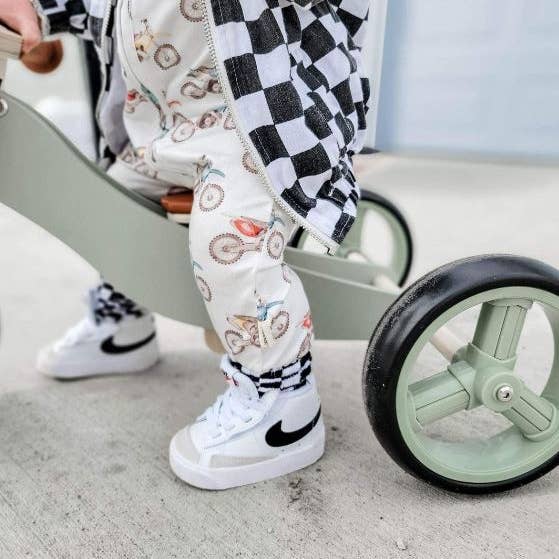 Baby Boy Dirt Bike Motocross Sleeper/Pajamas for wholesale by Rufflеѕ & Bоwtіеѕ - Affordable Boys & Girls Clothing