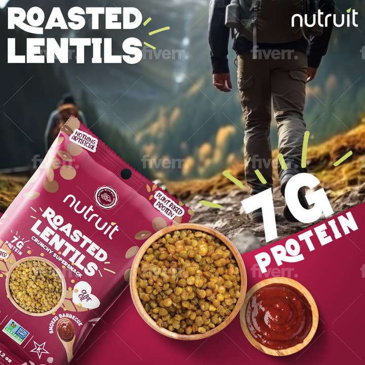 nutruit - Wholesale Nuts - Nutruit Roasted Lentil Snacks (Smoked Barbecue)