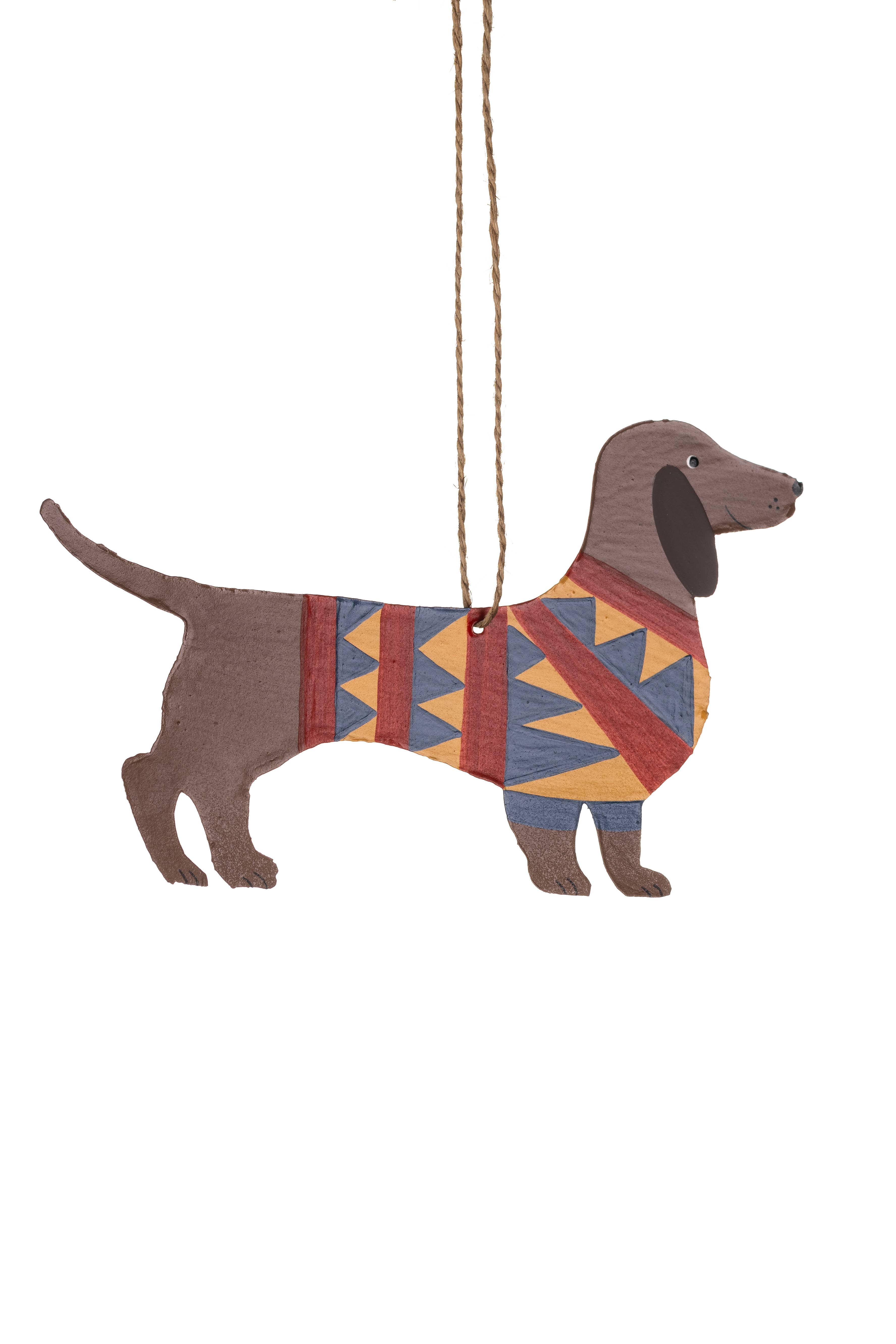 Shoeless Joe Ltd – Engroshandel Pynt – Pølsehund i smart sweater0