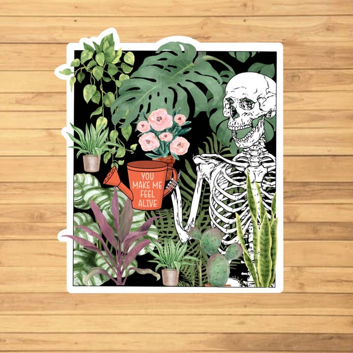 EnchantingSunshine - Wholesale Sticker - Plants Make Me Feel Alive Sticker1