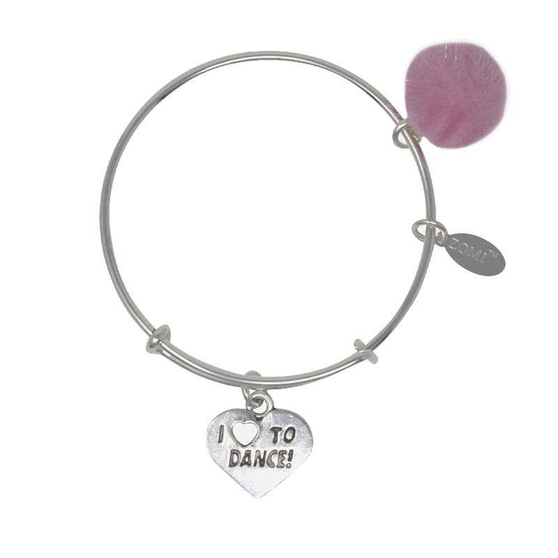 ZOMI GEMS – Pulseira com pendente por atacado – Pulseira de Charme I Heart To Dance0