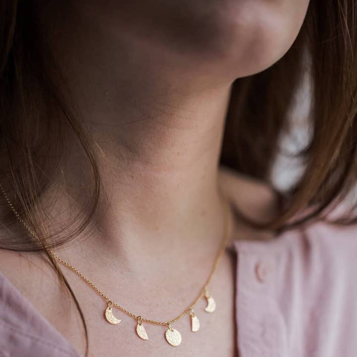 Mondphasen-Halskette für den Großhandel von Fauna y Flora