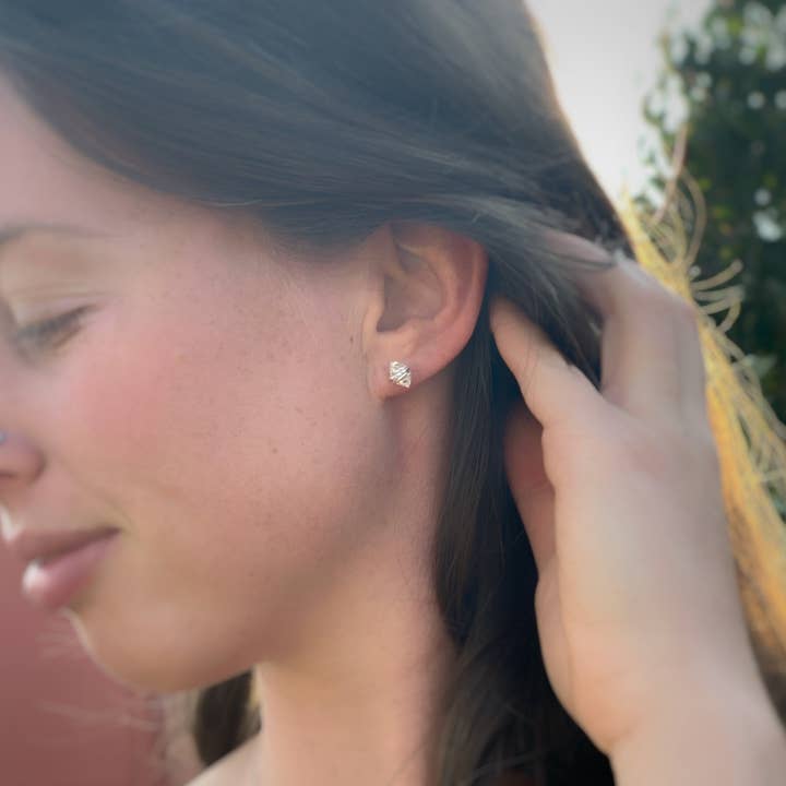 Sojourn Well - Wholesale Stud/Post Earrings - Pakimer Diamond Stud Earrings in 14k Gold Fill or Silver2