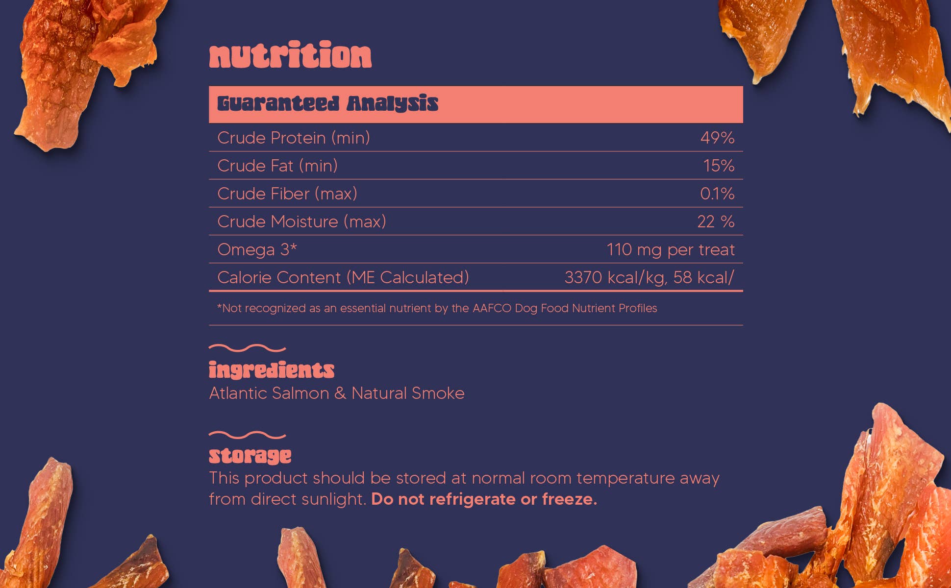 It's Just Salmon - Wholesale Pet Treats - Dog - It's Just Salmon Gourmet Dog Treats, 100% Natural, 10 oz.2