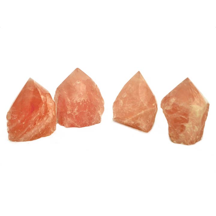 Kaia & Crystals - Wholesale Spiritual Stone/Crystal - Rose Quartz Semi Polished Point (Brazil) - (100g - 350g) Extra Quality