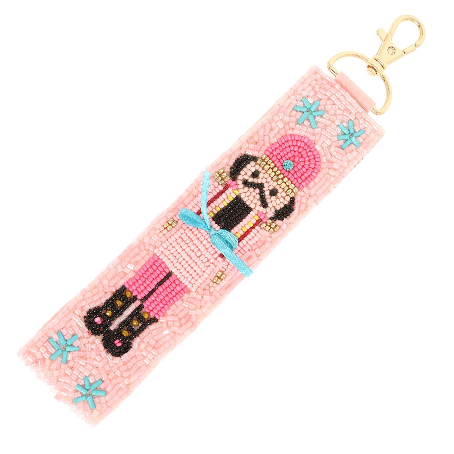 anbfashion - Wholesale Keychain - Women's - Christmas Nutcracker Seed Bow ribbon Bead Keychain3