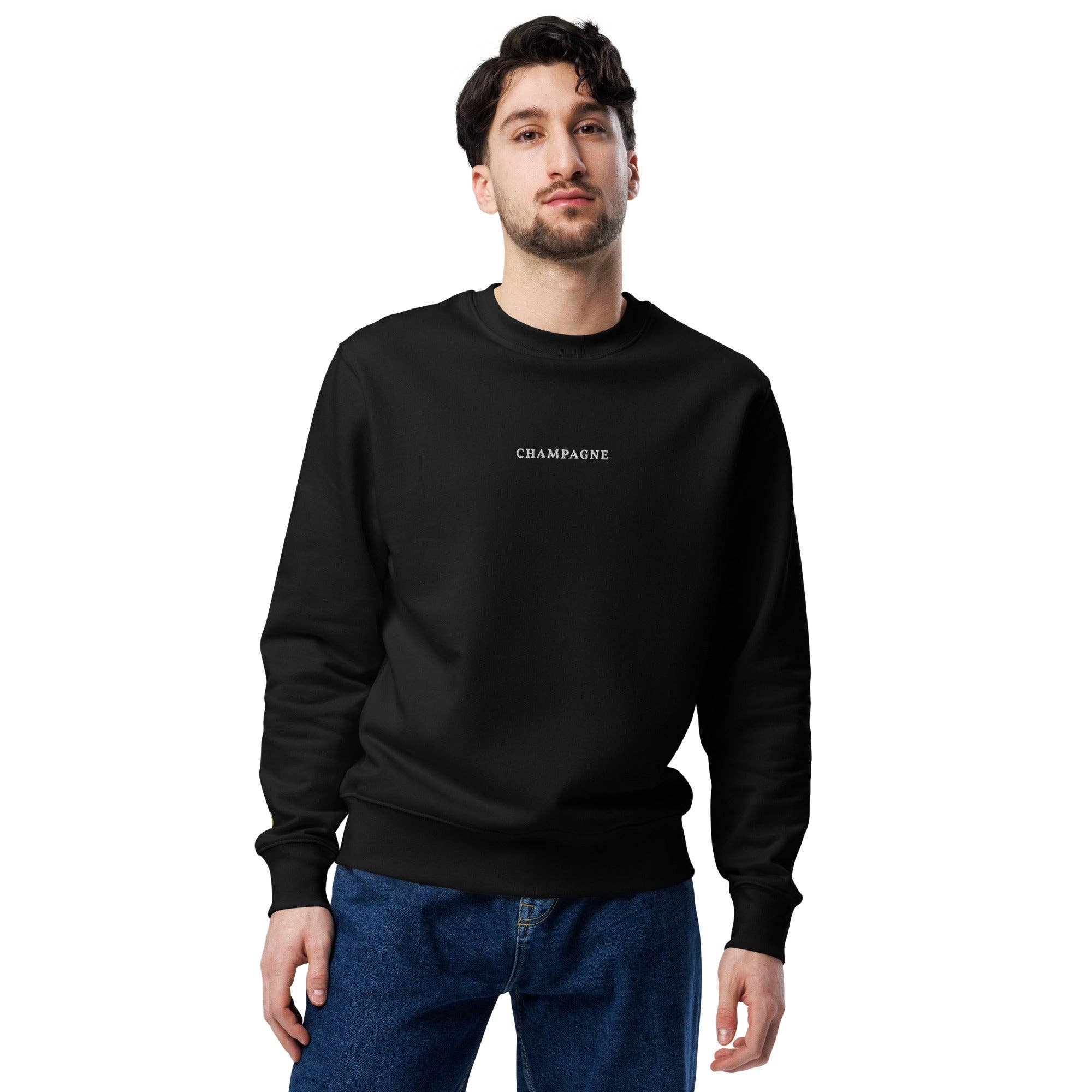 The Refined Spirit - Wholesale Sweatshirt - Unisex - Champagne - Organic Sweatshirt5