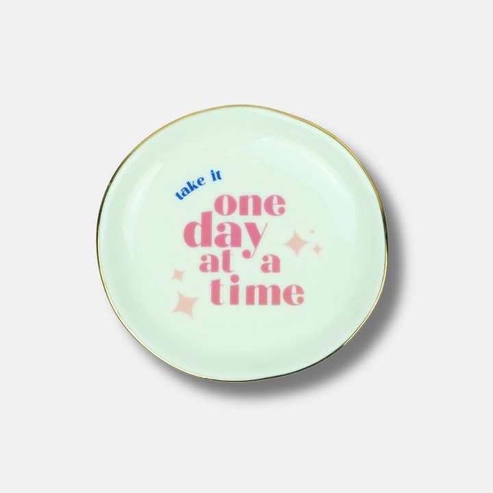 Trinket Tray Take It One Day At A Time for wholesale by Do Good Be Good