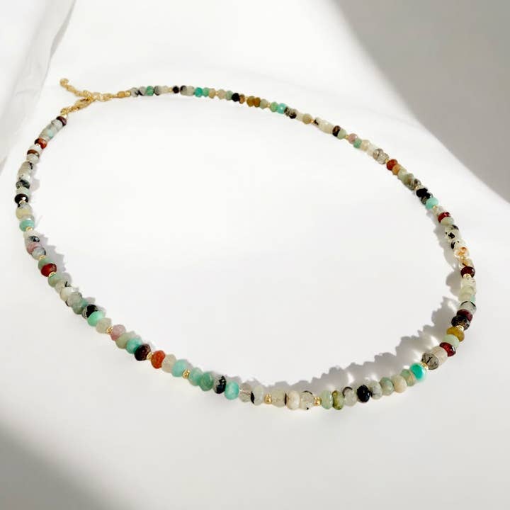 True by Kristy Jewelry - Wholesale Beaded/Pearl Necklace - Mixed Gemstone Necklace Beaded Necklace Gold Filled