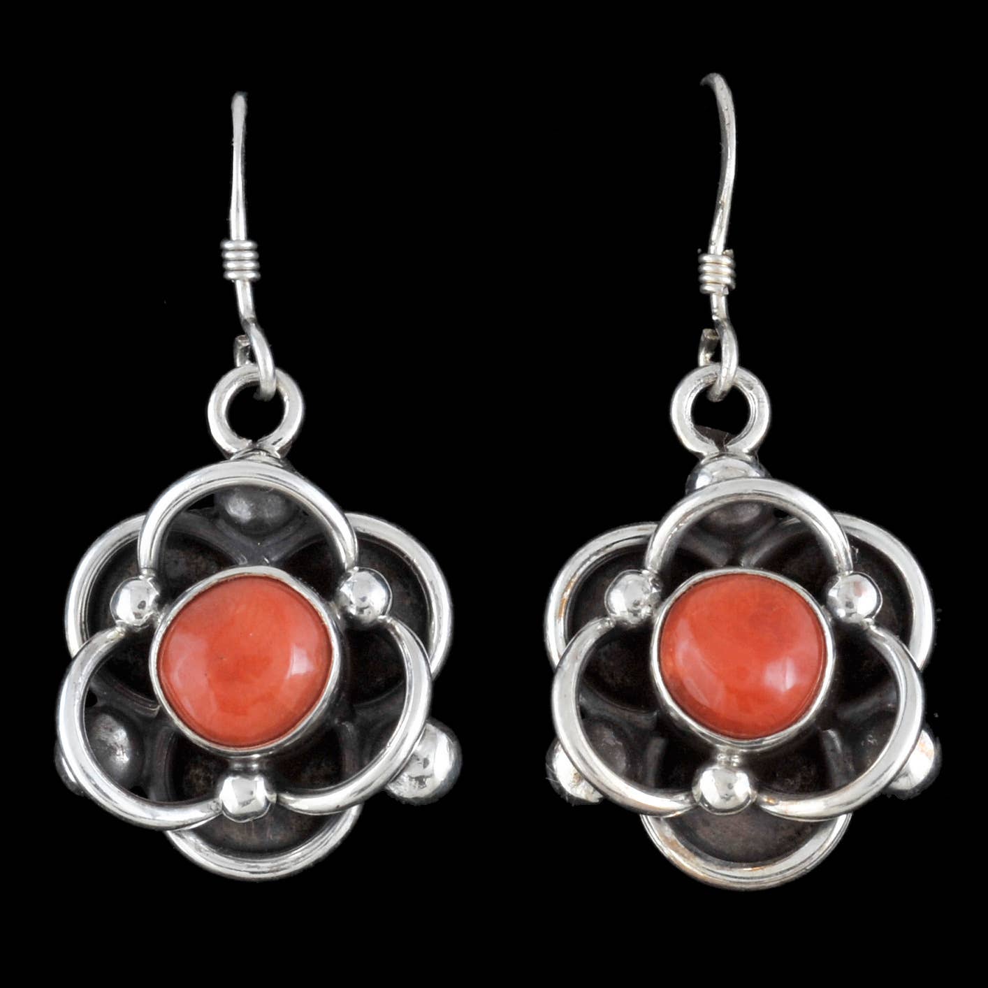 Zig Zag Asian Collection - Wholesale Dangle Earrings - Lotus Flower Earring with Stone3