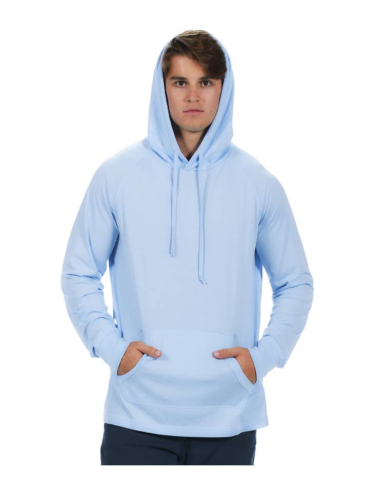 U.S. Apparel - Wholesale Hoodie – Women's - Unisex Fit Jersey Hoodie - Light Garment Burnout Raglan1
