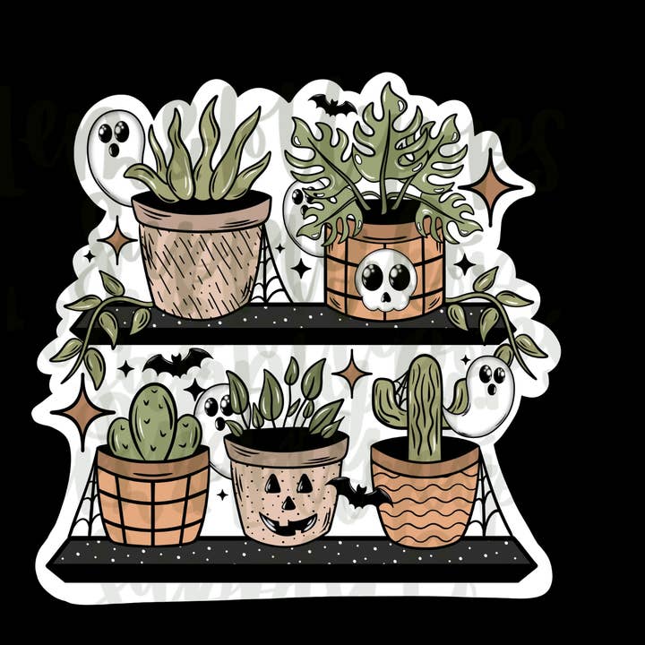 Autocollant Spooky Plants pour la vente par Lem&Lollipops Supply Co. LLC