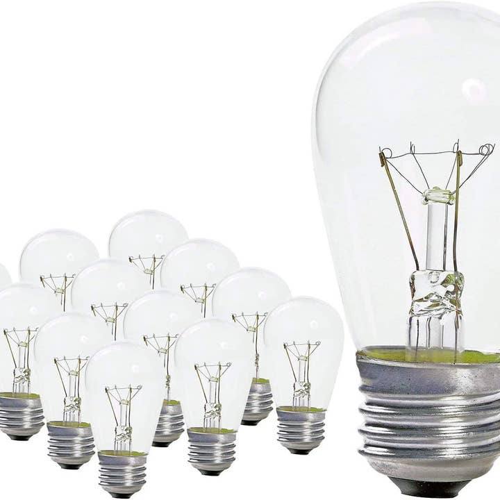 25-Pack 11W S14 Incandescent Bulbs For Outdoor String Light for wholesale by YI LIGHTING LLC