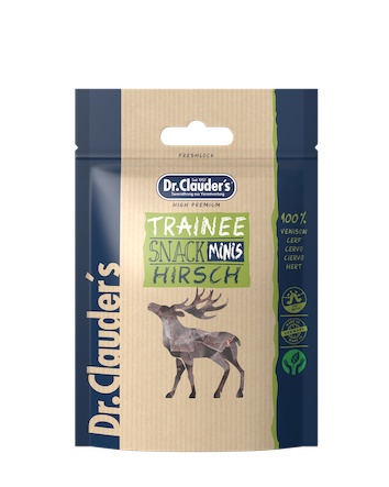 Victory Pet Products Ltd – wholesale Pet treats – Dog – Dr Clauder's Mini Trainee Snacks Venison 50g0