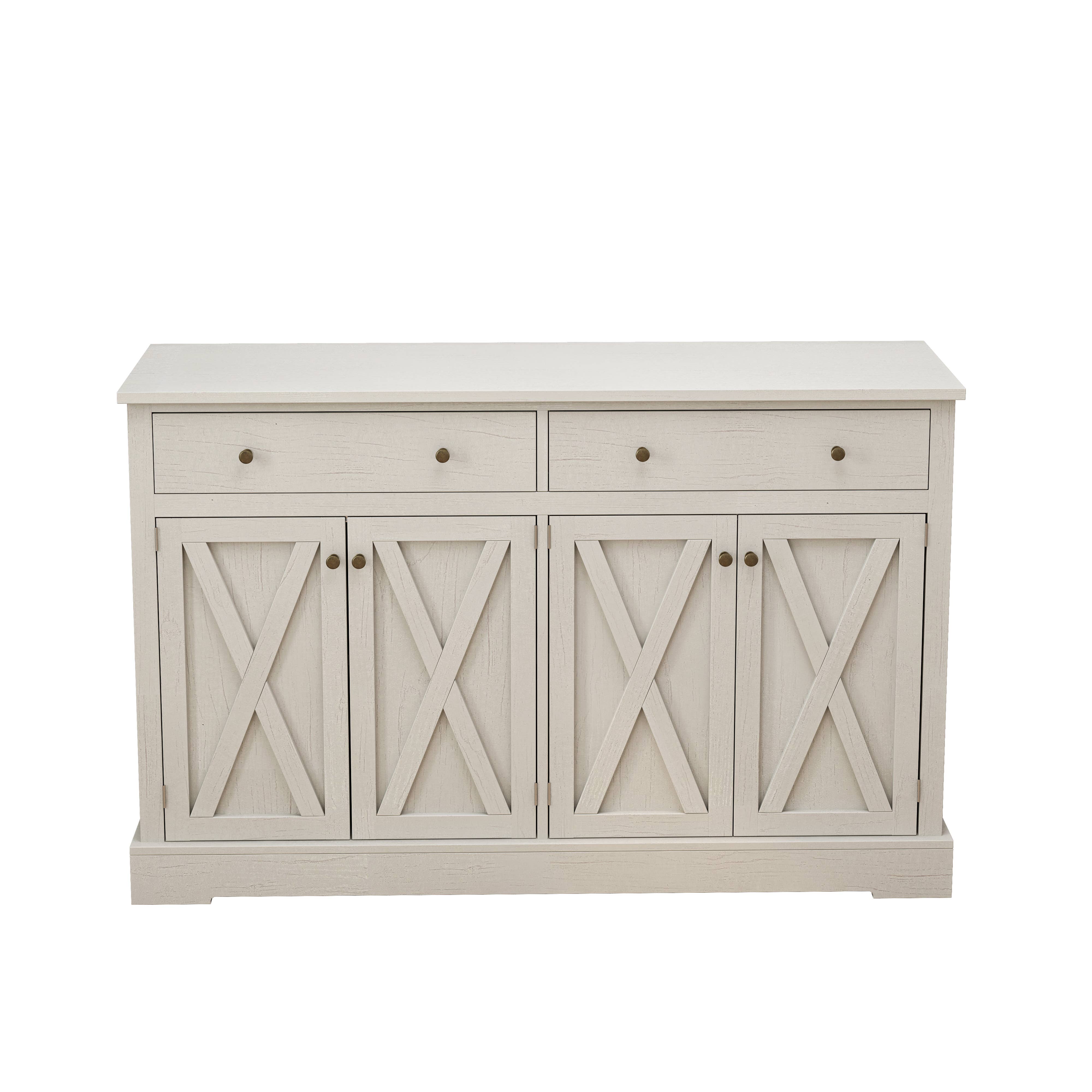 HOMYCASA DESIGN INC - Vente Armoire - Buffet Blanc Vintage & Deux Tiroirs3