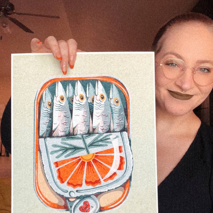 Chaos Magic Studio - Wholesale Art Print - Sardines - Multiple Size Options