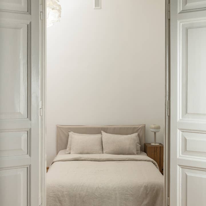 Linen Spells - Wholesale Bedding set - Linen Bedding Set In Natural Melange (1 DC+2 Pillowcases)7