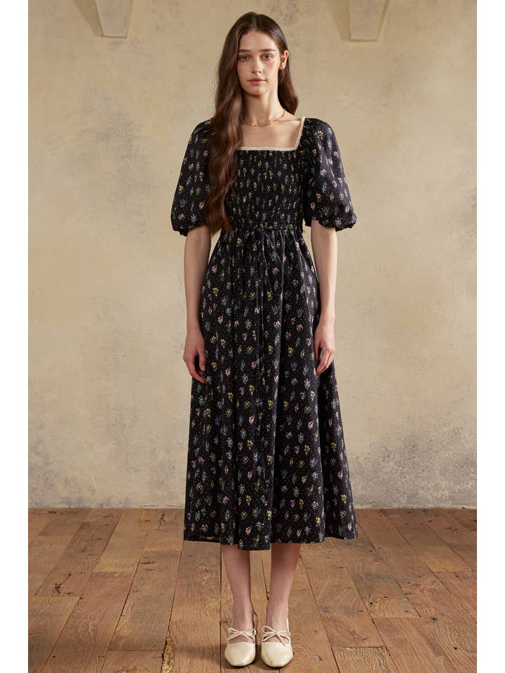 ROSIE POSIE - Wholesale Dress - Women's - RP2987 - Twilight Posy Smocked Dress2