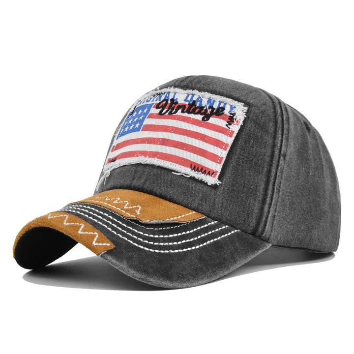 MKS America - Wholesale Baseball Cap - Women's - Fourth of July stylish flag hat baseball cap