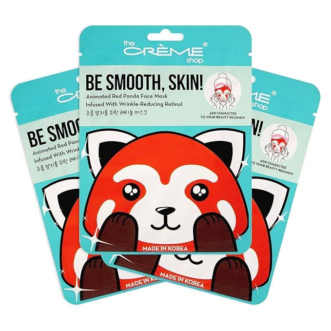 Crover - Wholesale Skincare Face Mask - The Crème Shop Animated Red Panda Retinol Face Mask 2